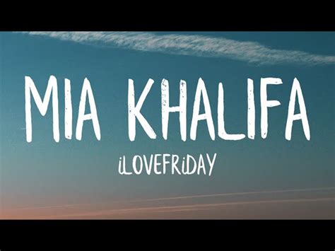 i bet he doesn't kiss ya|Mia Khalifa .